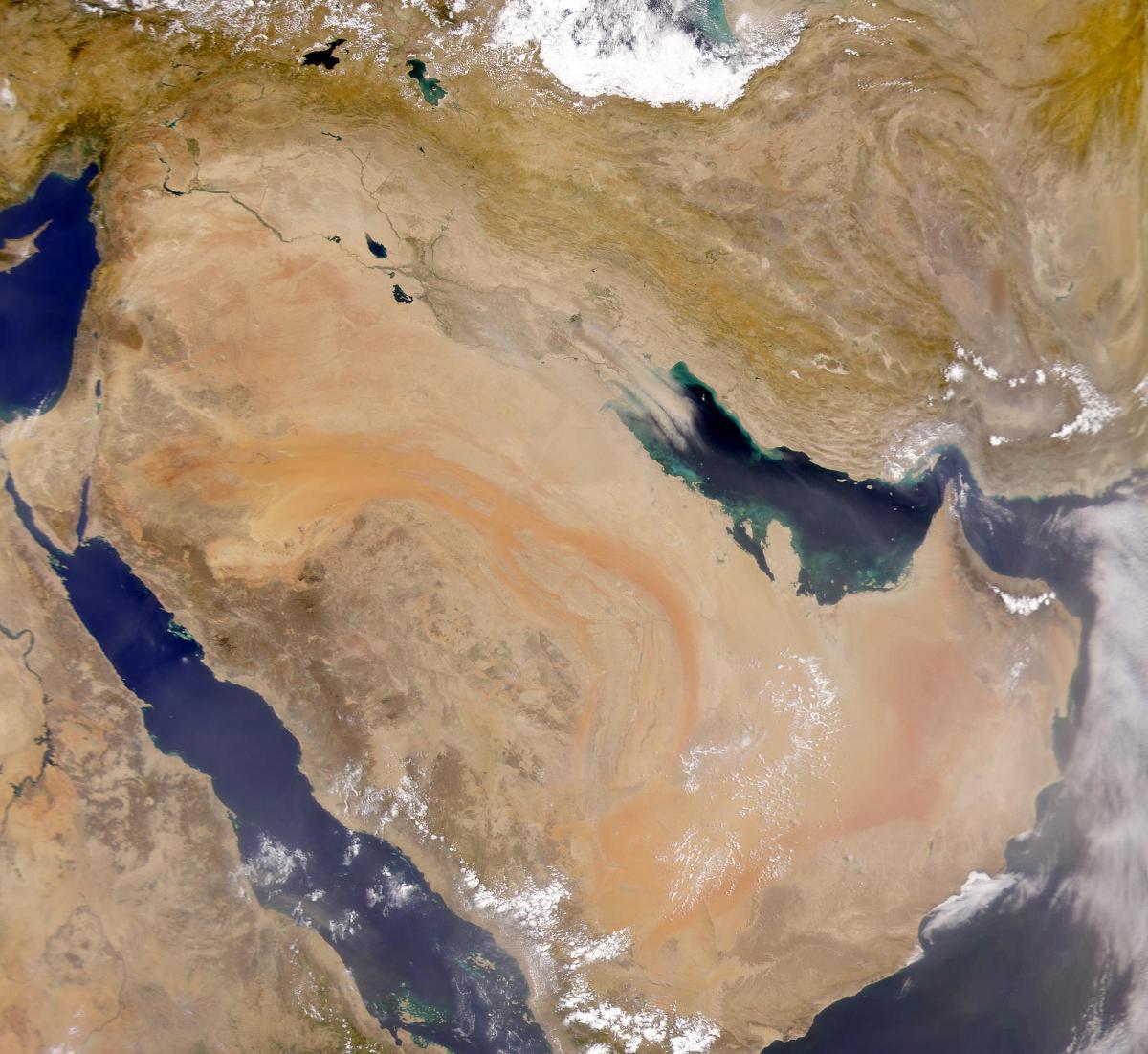 Mappa di Arabia Saudita satellitare