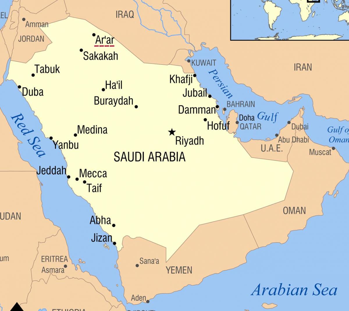 arar KSA mappa