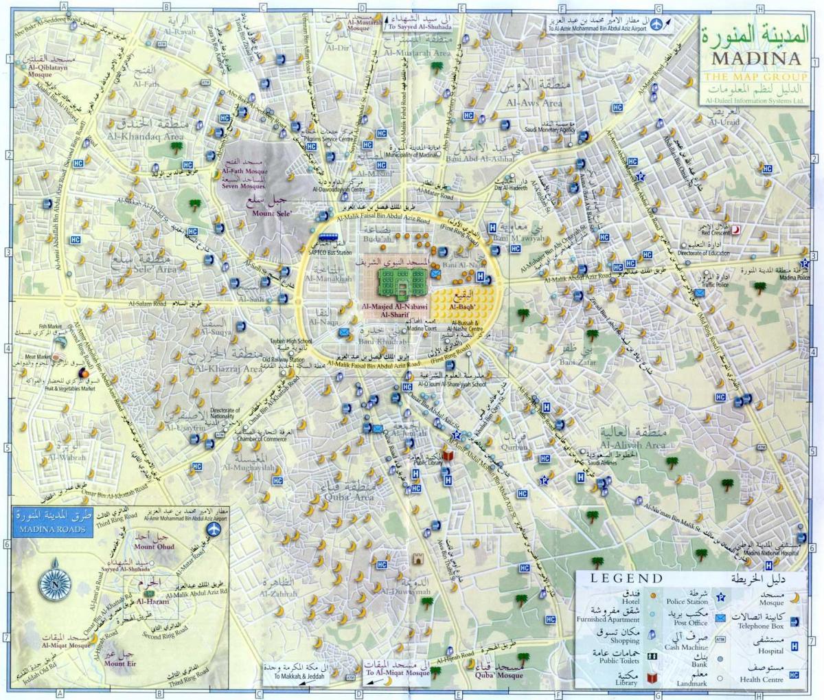 mappa di madina munawara Arabia Saudita