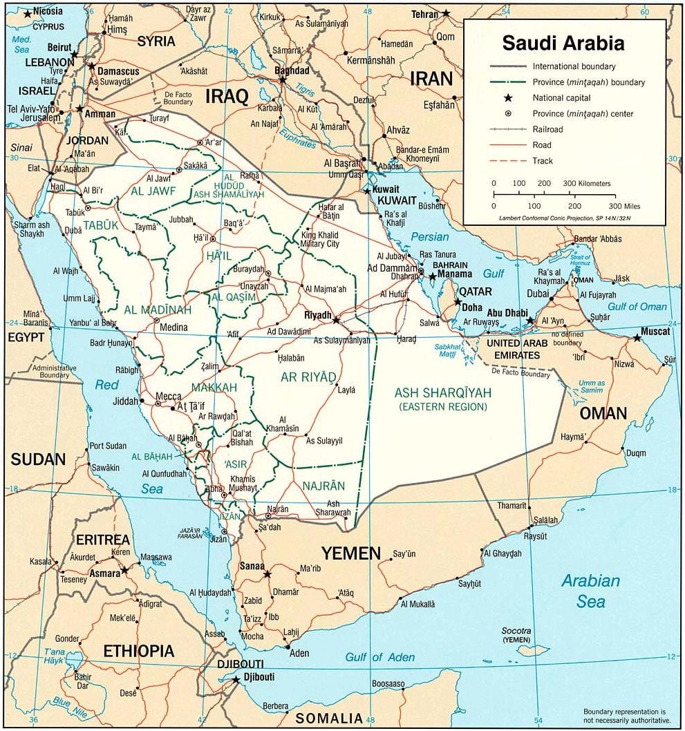 Mappa di Arabia Saudita immagini