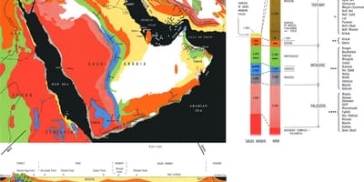 Carta geologica dell'Arabia Saudita