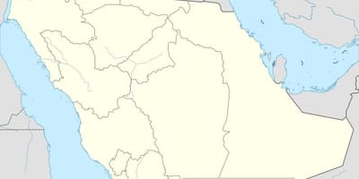 Mappa dell'Arabia Saudita