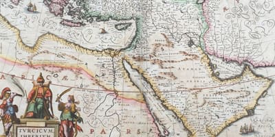 Vecchia mappa di Arabia Saudita