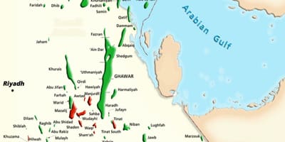 Mappa di manifa Arabia Saudita