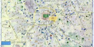 Mappa di madina munawara Arabia Saudita