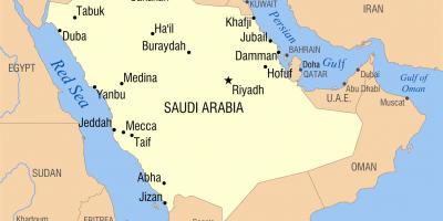 Riyadh, arabia saudita mappa